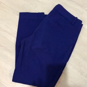 Royal Blue J Crew Minnie Pant 4 Ankle